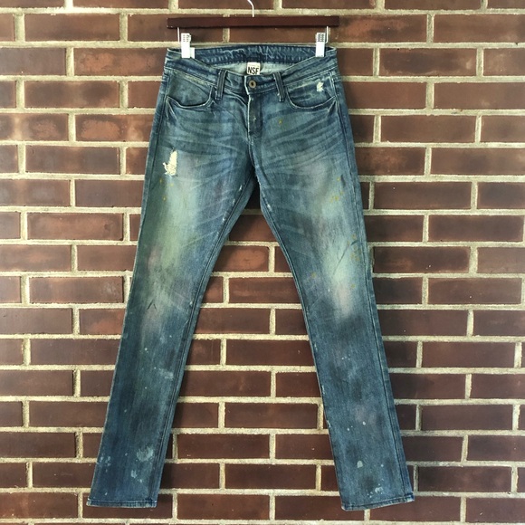 NSF Slim Straight jeans miner wash blue size 25 - Picture 15 of 16